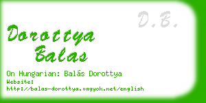 dorottya balas business card