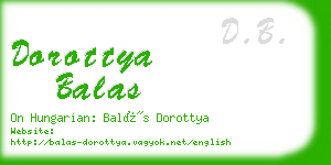 dorottya balas business card